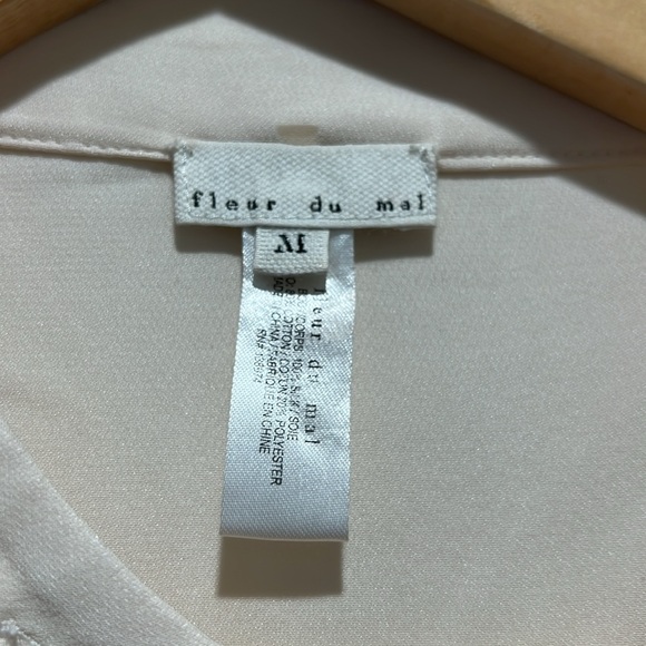 Fleur Du Mal Silk Star button front blouse - Picture 3 of 5